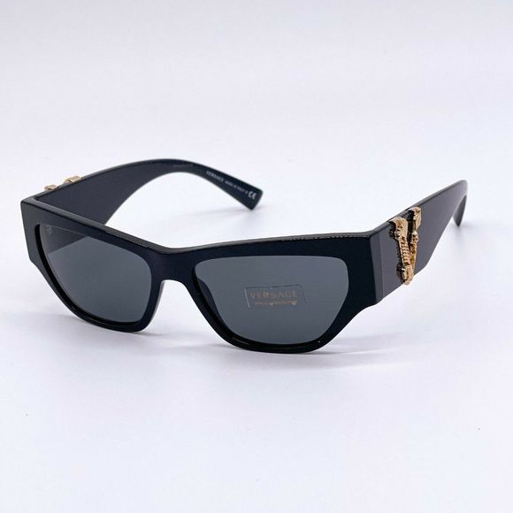New Versace 56mm Black Acetate Sunglasses main image 4